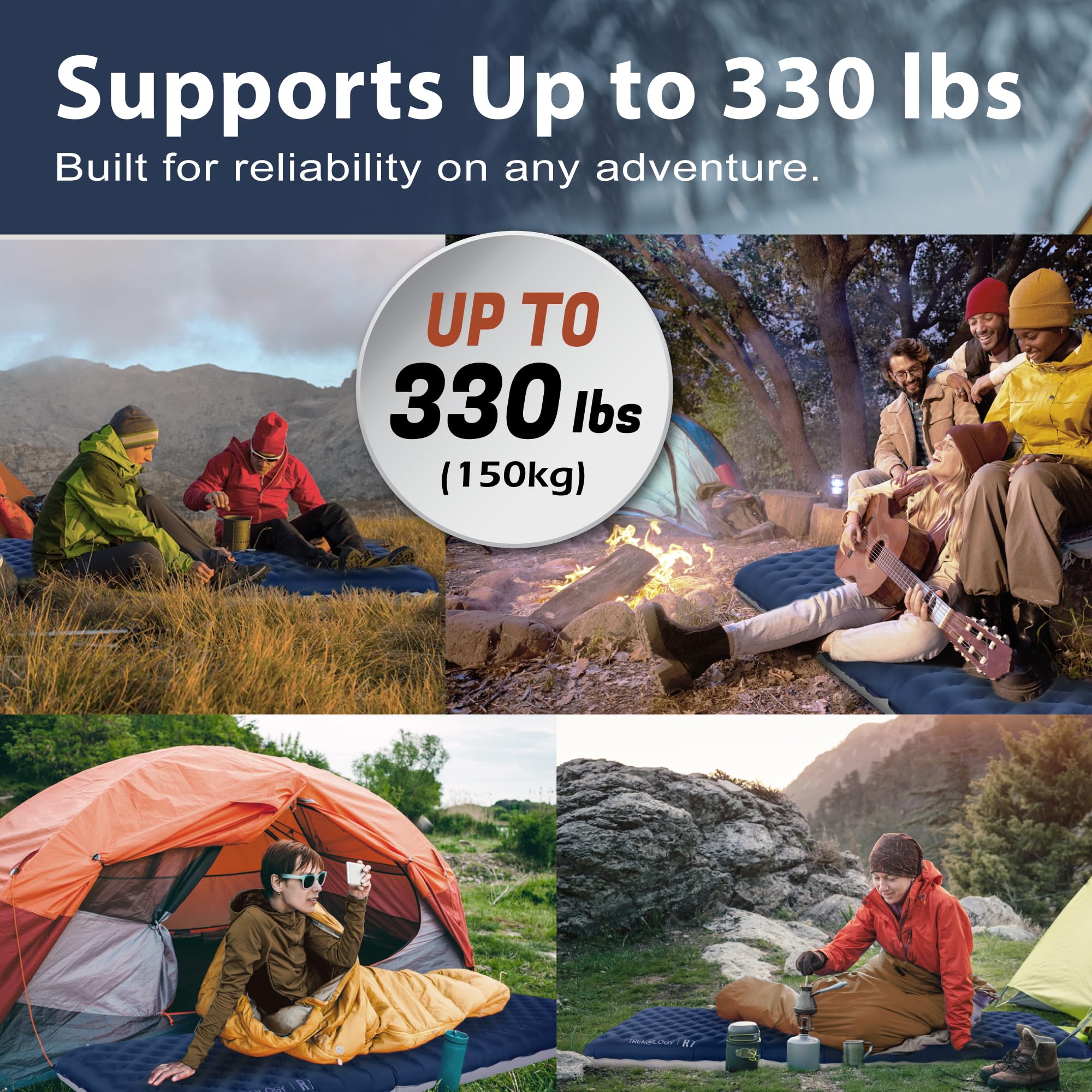 TREKOLOGY UL R7 supports up to 330 lbs for versatile use