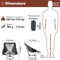 TREKOLOGY YIZI LITE setup in seconds offers quick seating by the campfire