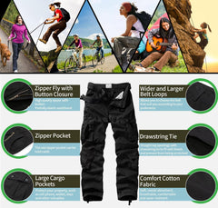 TRGPSG cargo pants nine-pockets closeup emphasizes organized storage