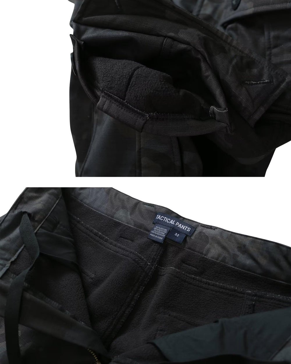 TRGPSG men's fleece-lined hiking pants back view highlighting durable outer fabric