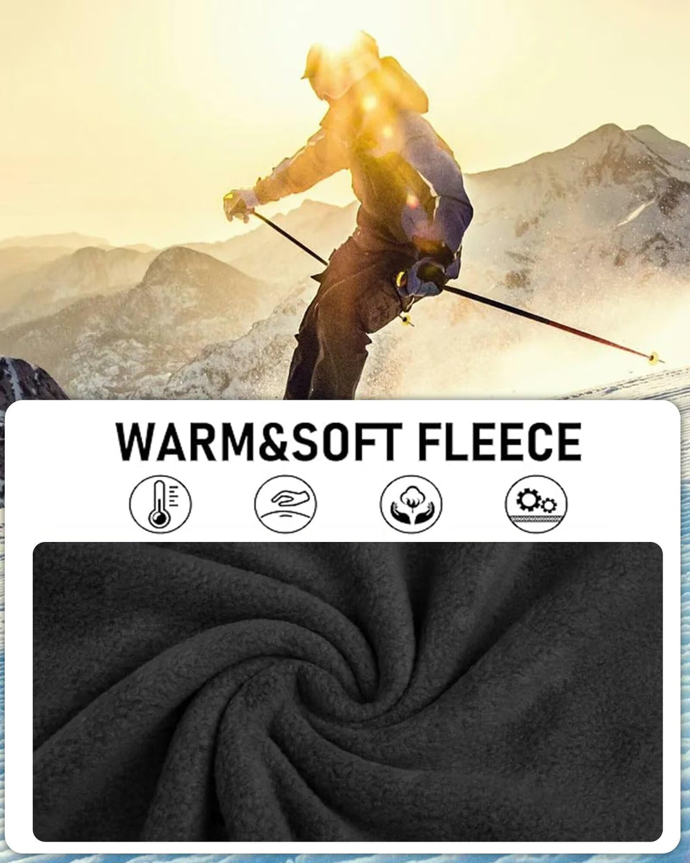 TRGPSG camo fleece-lined pants hem-adjustment close-up shows adjustable openings for boot fit