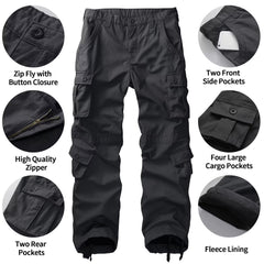 TRGPSG fleece-lined pants camouflage back pocket detail for secure storage.