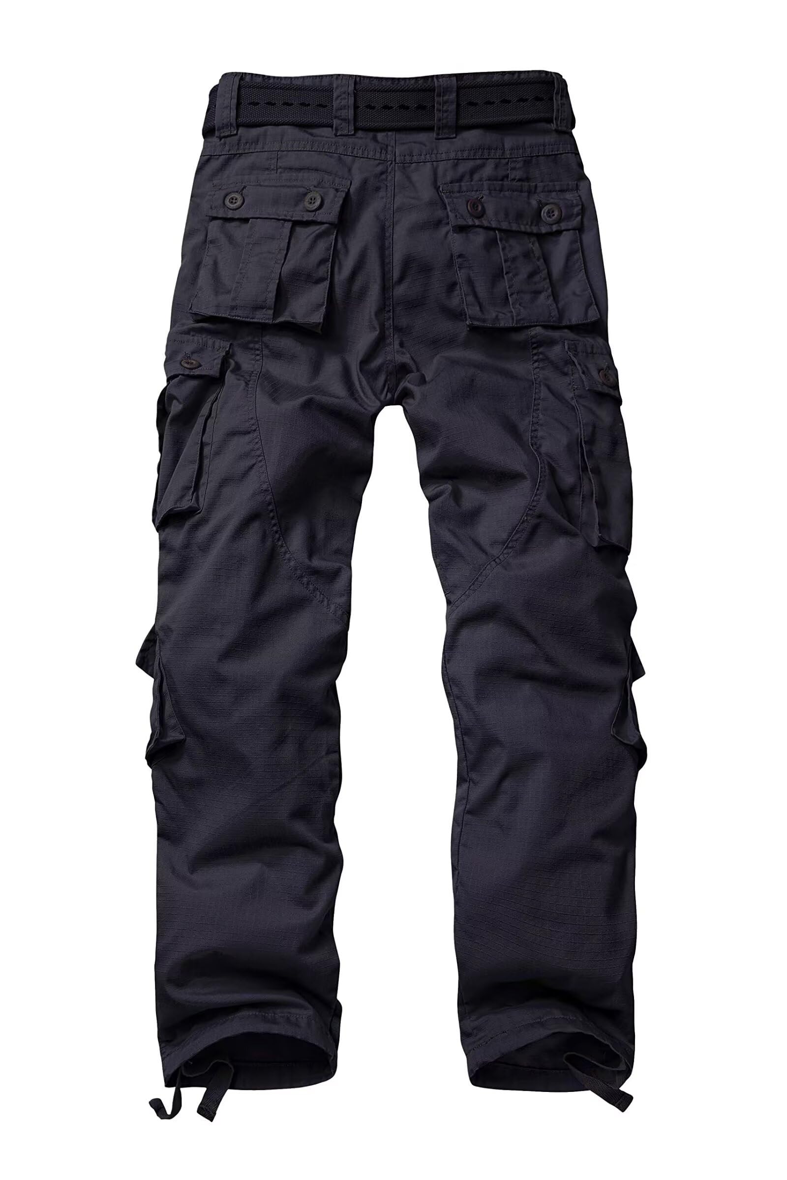 TRGPSG men's fleece-lined pants camouflage side pocket showcasing 8-pocket design.