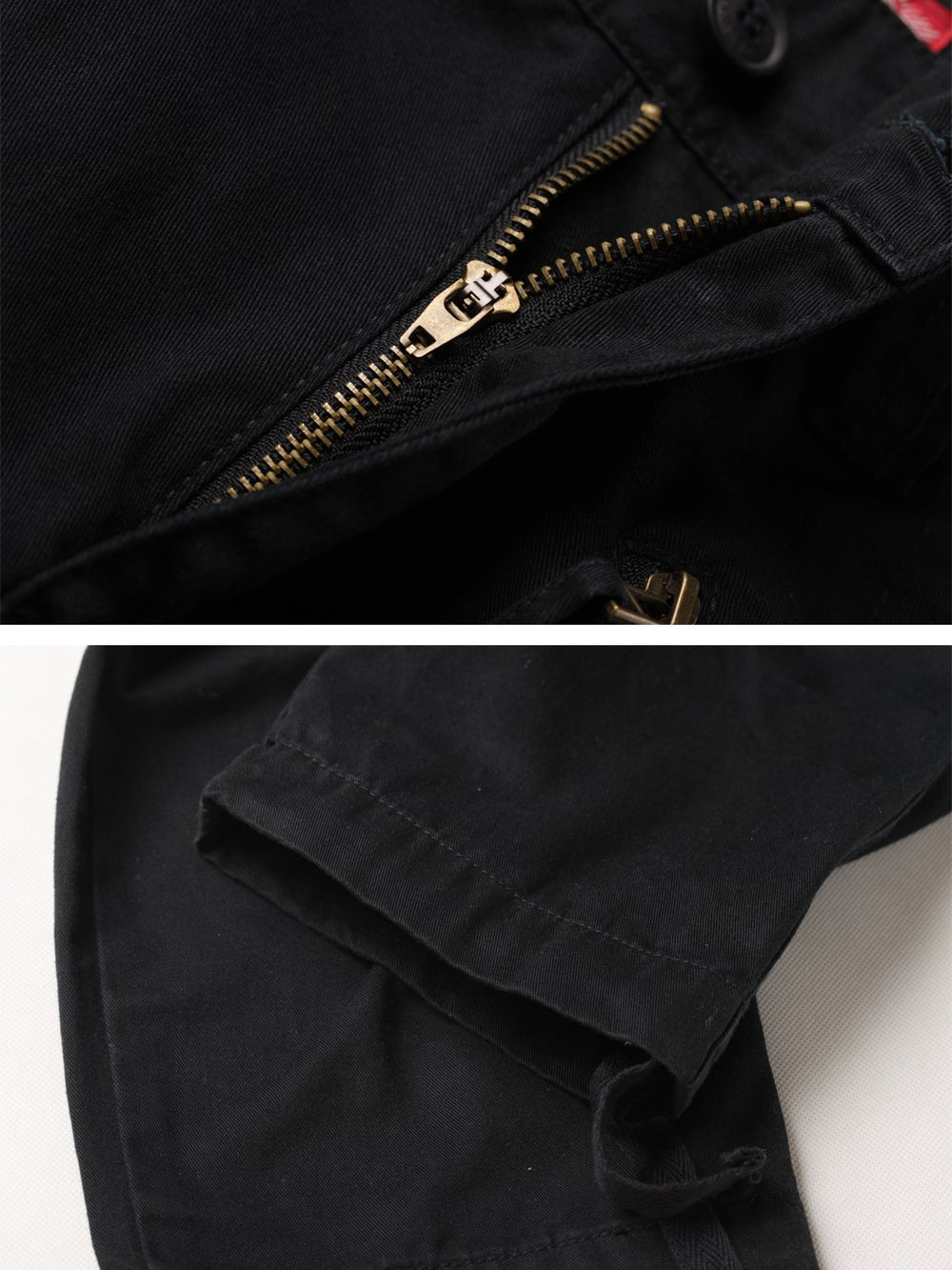TRGPSG women's cargo pants pocket layout highlighting 9-pocket storage