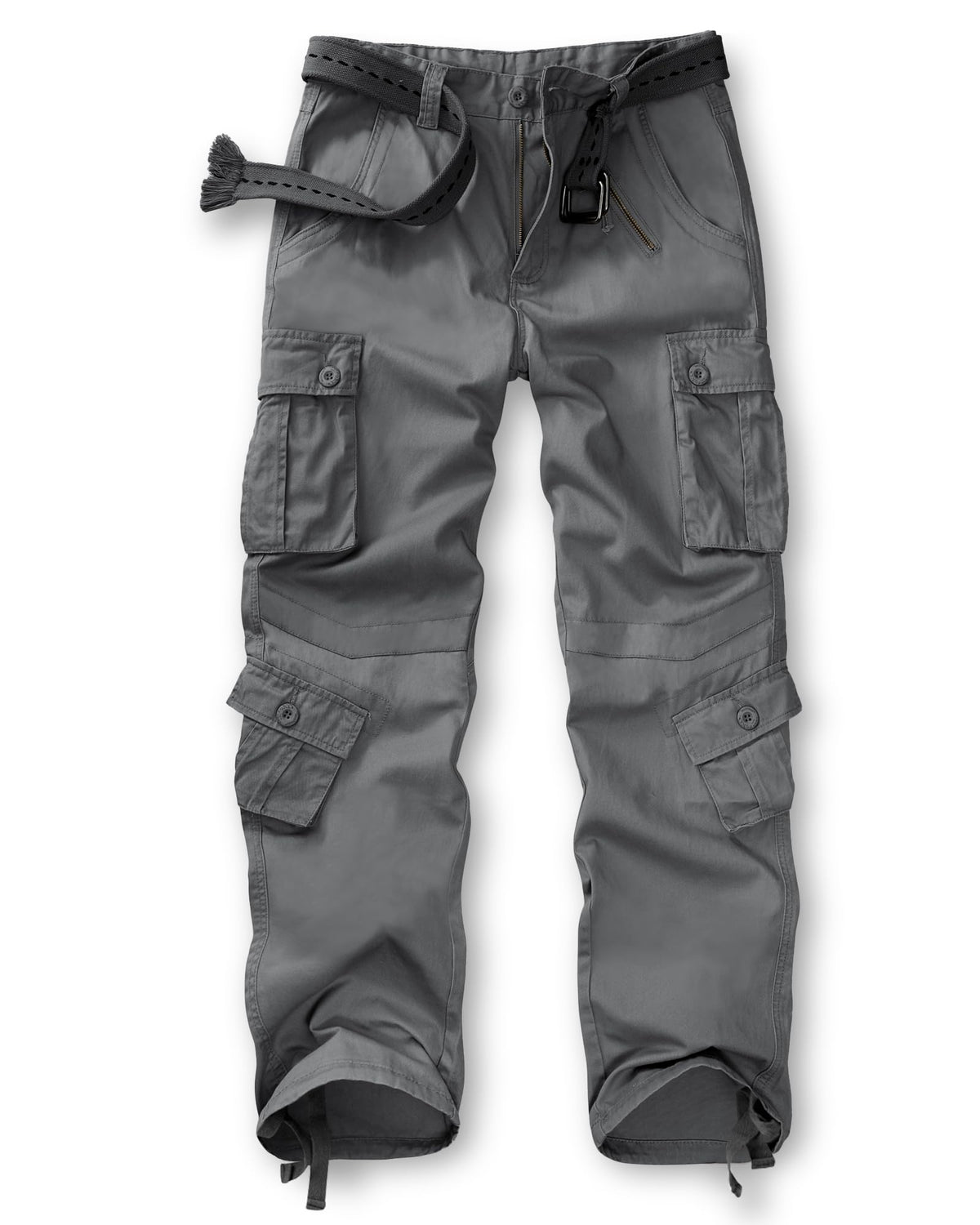 TRGPSG women's casual combat cargo pants camouflage front view, versatile outdoor comfort.