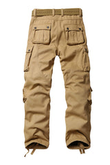 TRGPSG YY3358 khaki hiking pants side pocket view highlighting eight secure pockets for gear