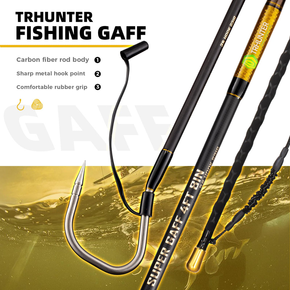 TRHUNTER saltwater use aligns with versatile gaff performance on boats.