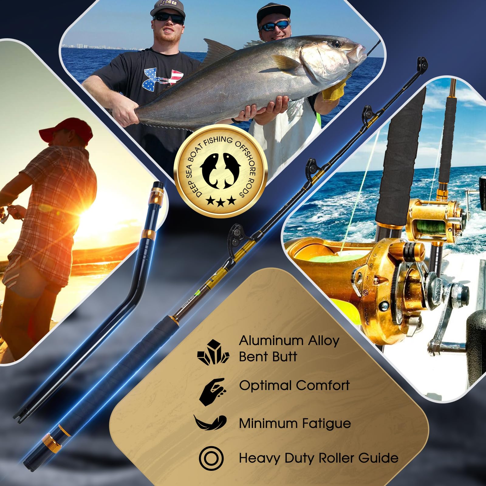 Close-up of roller guide system on TRHUNTER rod