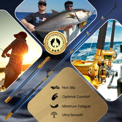 Roller rod design on TRHUNTER Offshore Trolling Rod