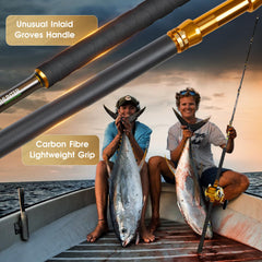 Heavy-duty construction of TRHUNTER Offshore Trolling Rod