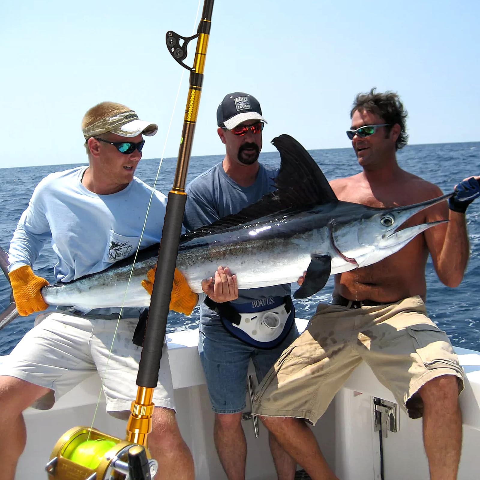 TRHUNTER Offshore Trolling Rod packaging and setup