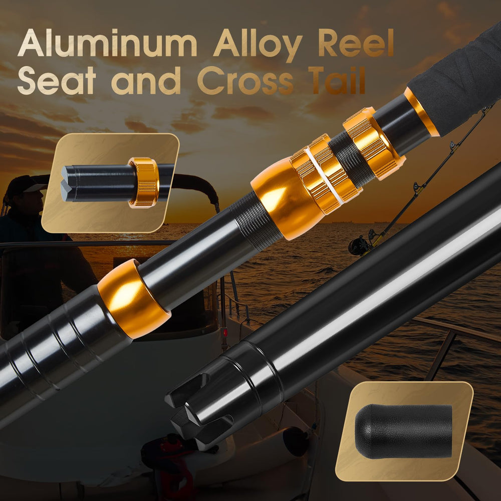 TRHUNTER Offshore Trolling Rod tuna and marlin versatility offshore capability.