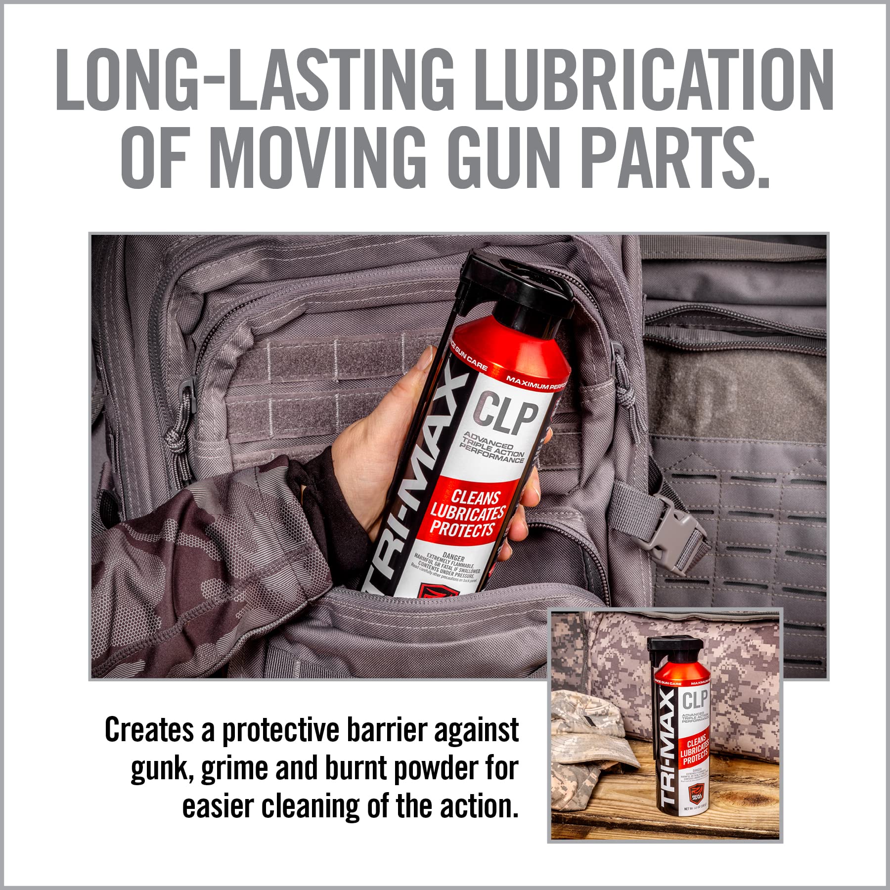 Tri-Max CLP gun cleaner and lubricant product detail
