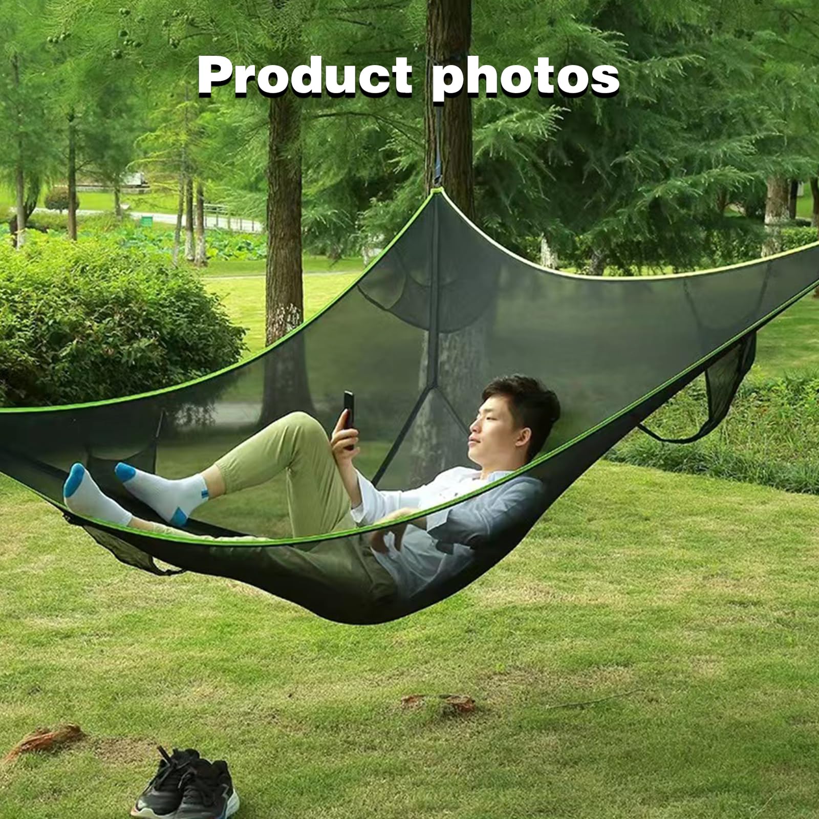 Triangle Hammock ideal for campsite or backyard retreats with multiple users.