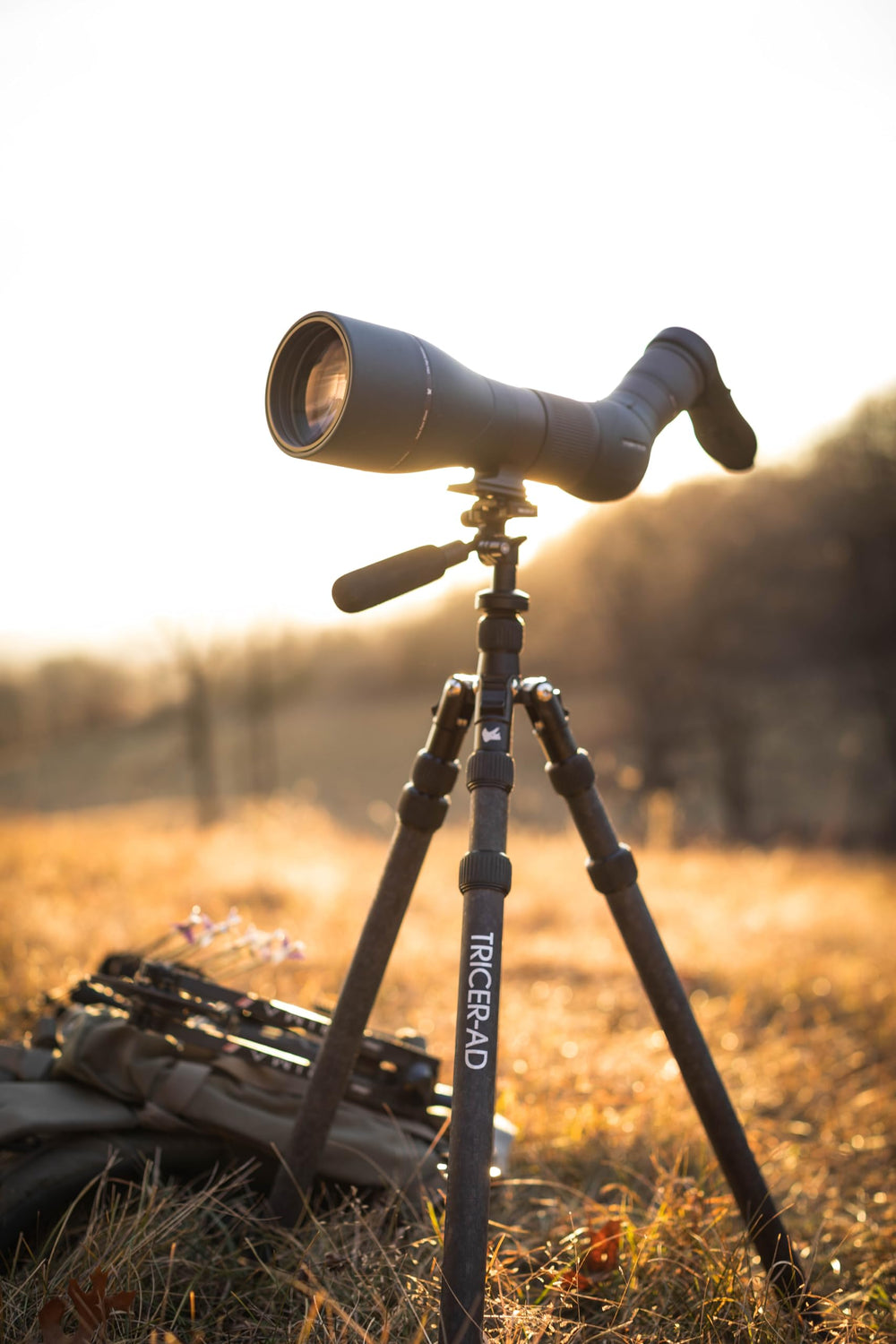 Tricer-AD 33oz weight supports heavy optics with portable ultralight convenience.