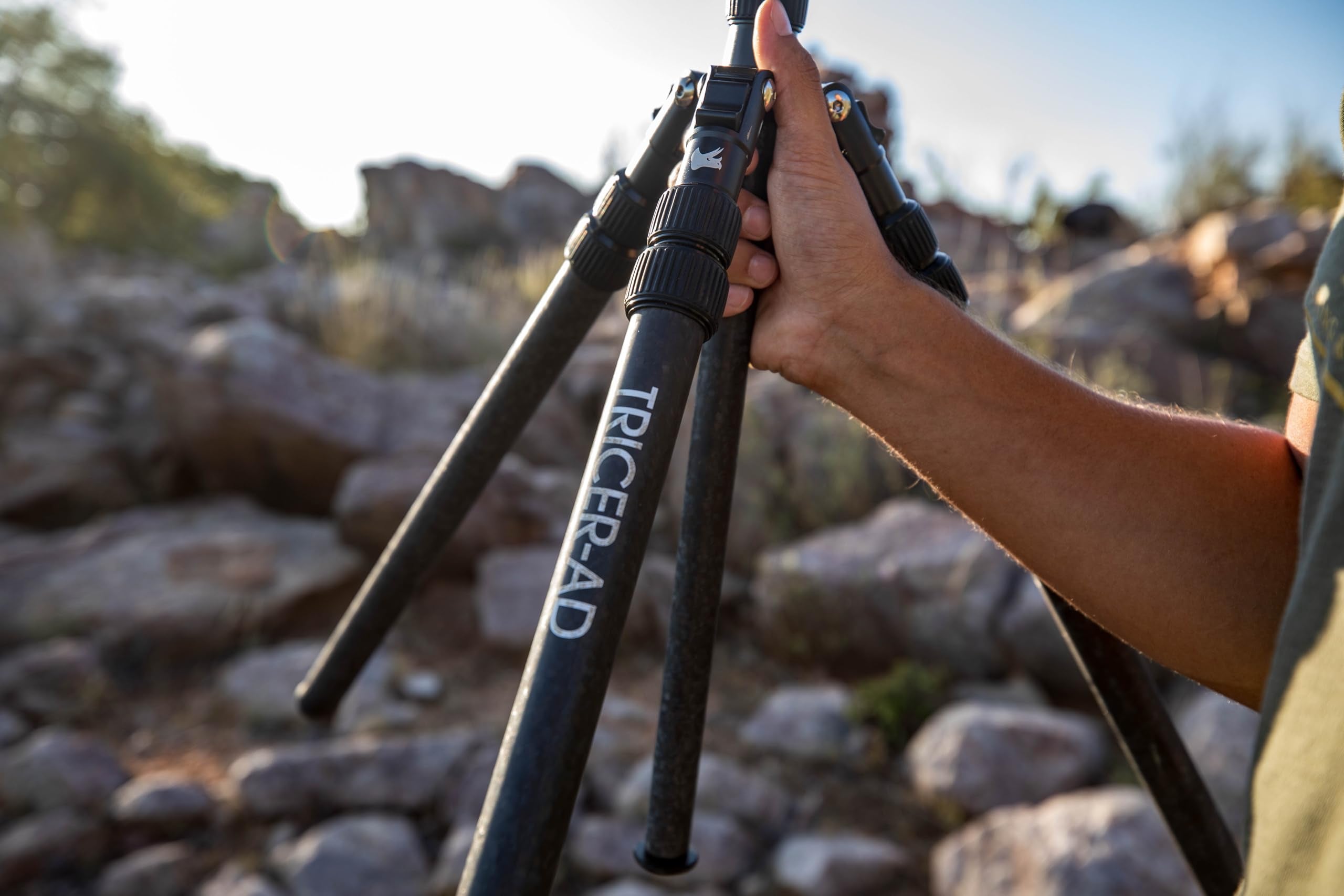 Tricer-AD field use enables glassing stability for precise wildlife viewing.