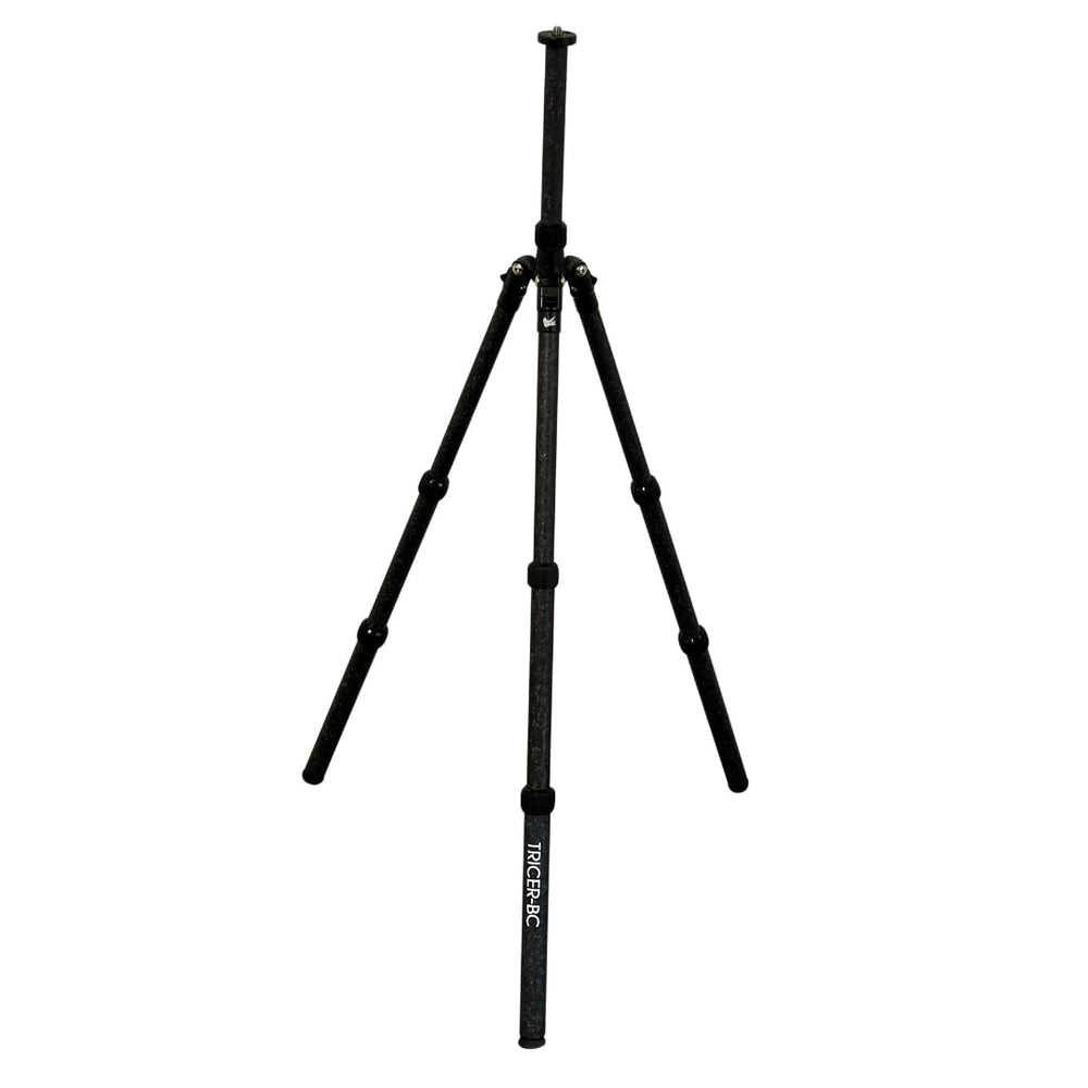 Tricer-BC ultralight tripod extended height for stable long-range glassing.