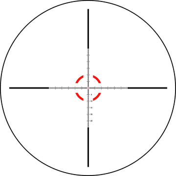 Trijicon Credo lens coating close-up for glare reduction