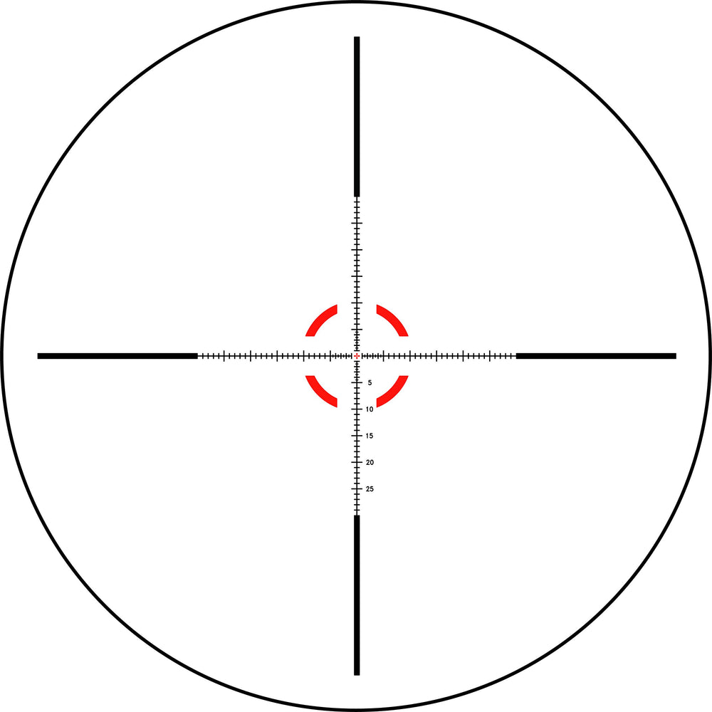 Trijicon Credo lens coating close-up for glare reduction