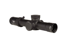 Trijicon Credo 1-8x28 FFP MRAD R/G reticle close-up for versatile aiming