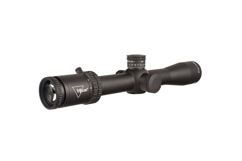 Trijicon Credo scope turret shows precise elevation and windage adjustments