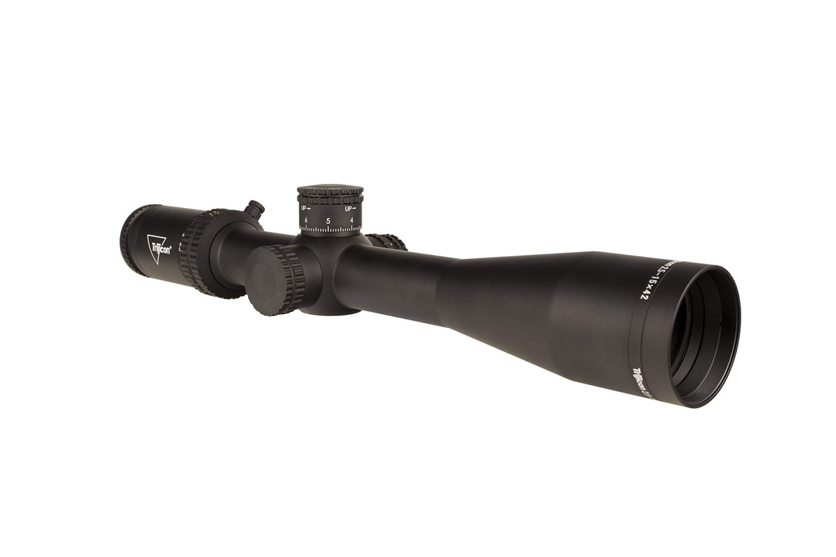 Trijicon Credo scope magnification ring offers versatile 2.5-15x zoom for adaptable shots.