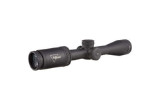 Trijicon Credo 3-9x40 SFP turret closeup demonstrates tactile adjustments for reliable zeroing