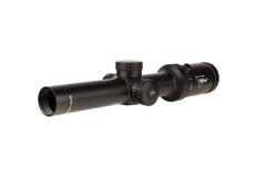 Trijicon Credo HX magnification ring demonstrating 1-6x versatility for different distances.