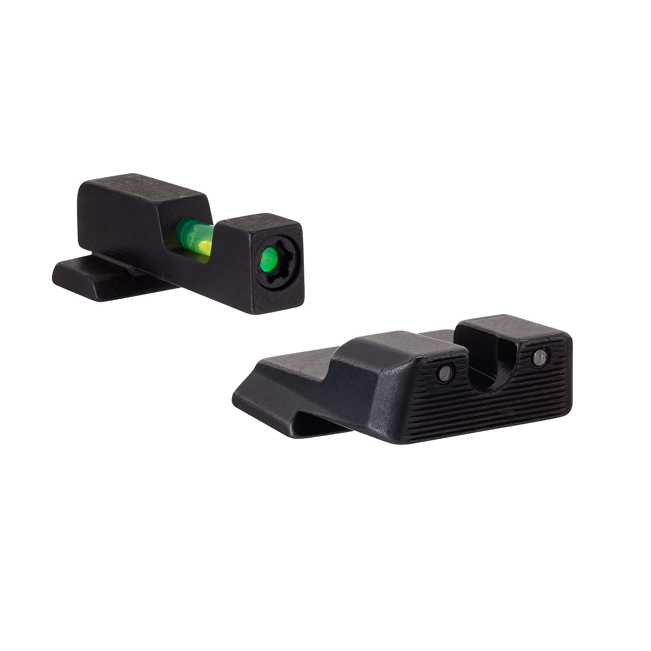 Trijicon DI Night Sights fiber replacement feature enables field fiber swaps.