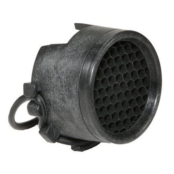 Trijicon killFLASH installed on ACOG 1x16 reduces glare for clearer sighting.