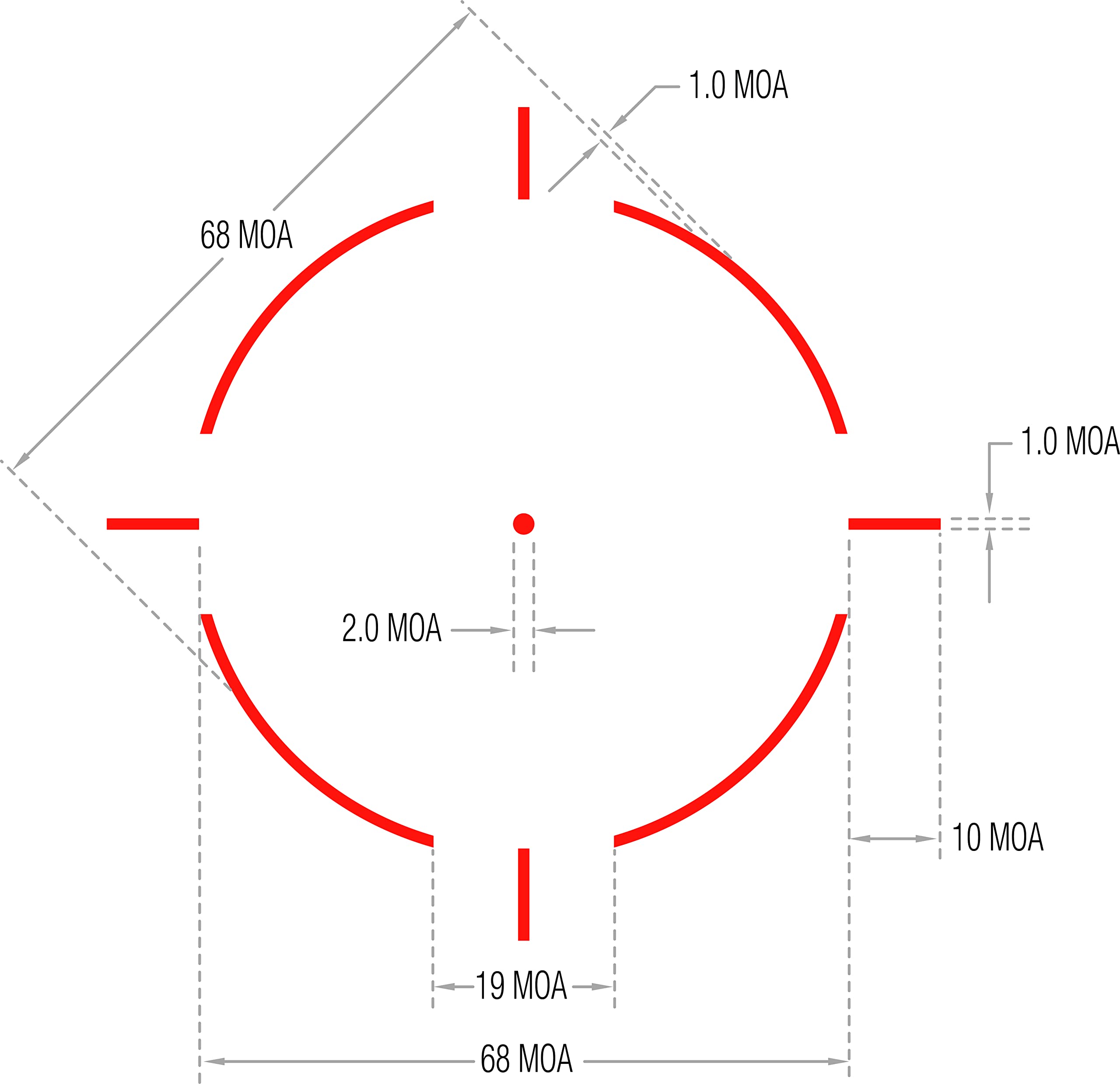 Trijicon MRO HD red dot flush-mounted adjusters for precise zeroing.