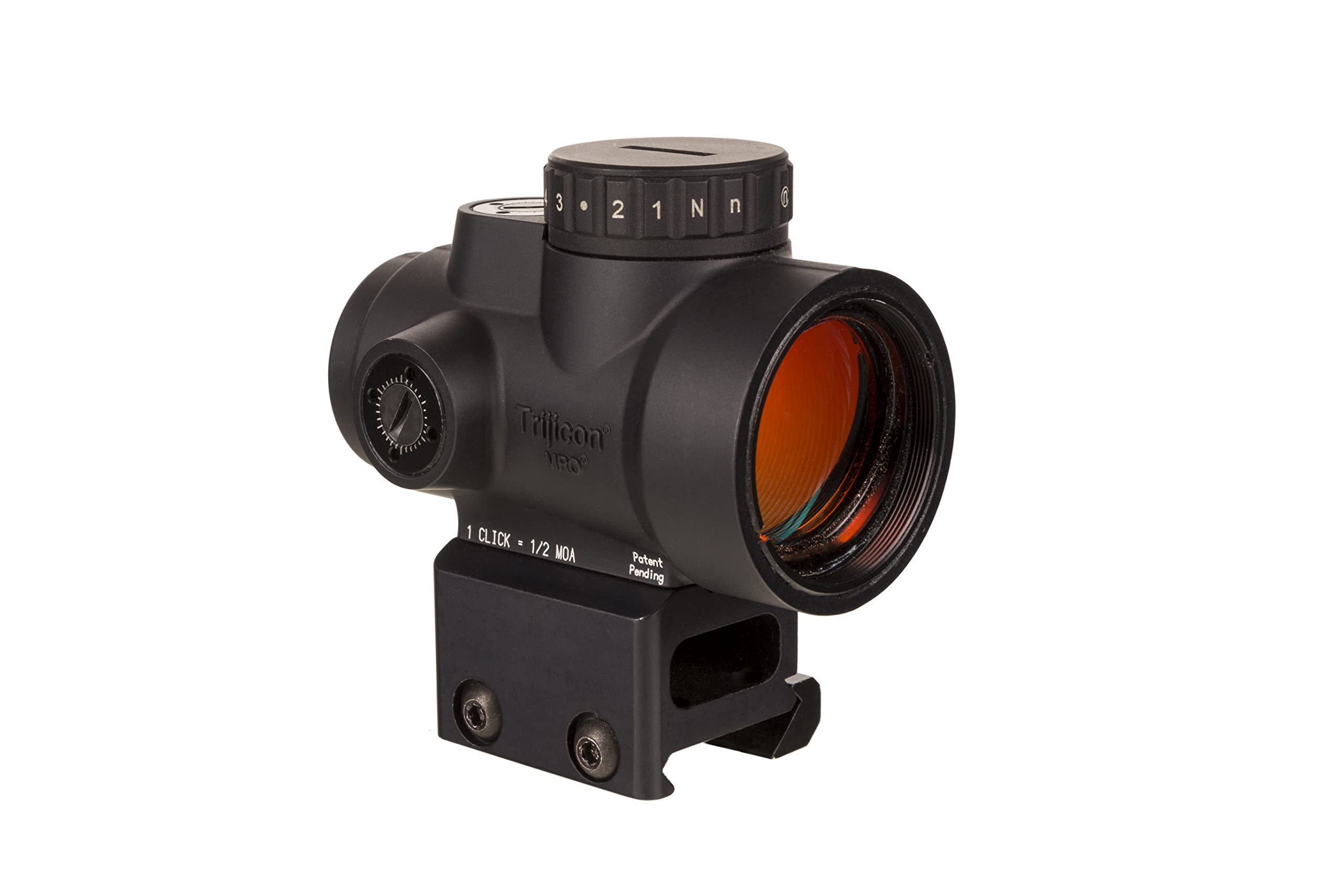 Trijicon MRO HD red dot in-use on rifle or shotgun for quick engagements.