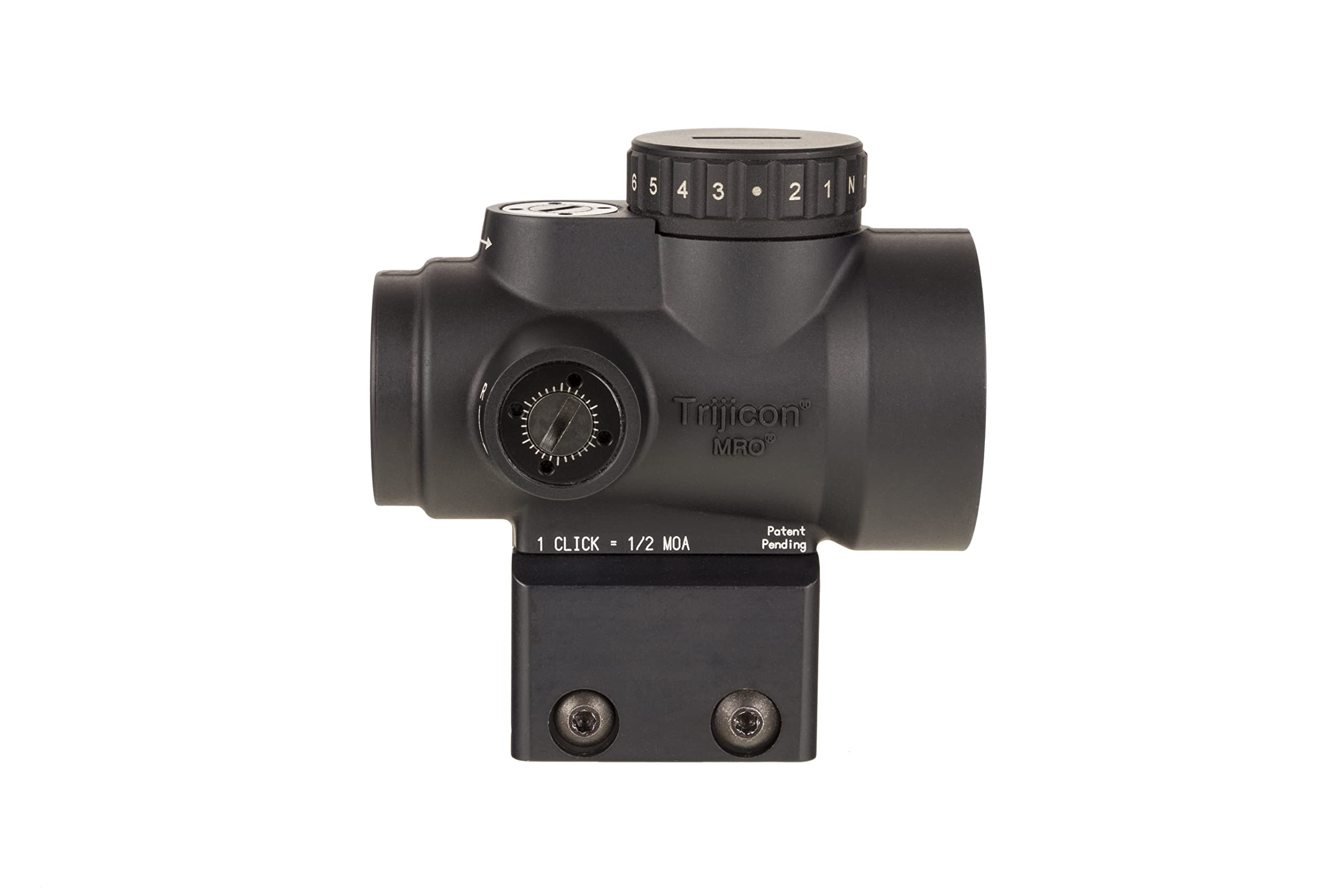 Trijicon MRO HD red dot advanced lens coatings improve clarity.