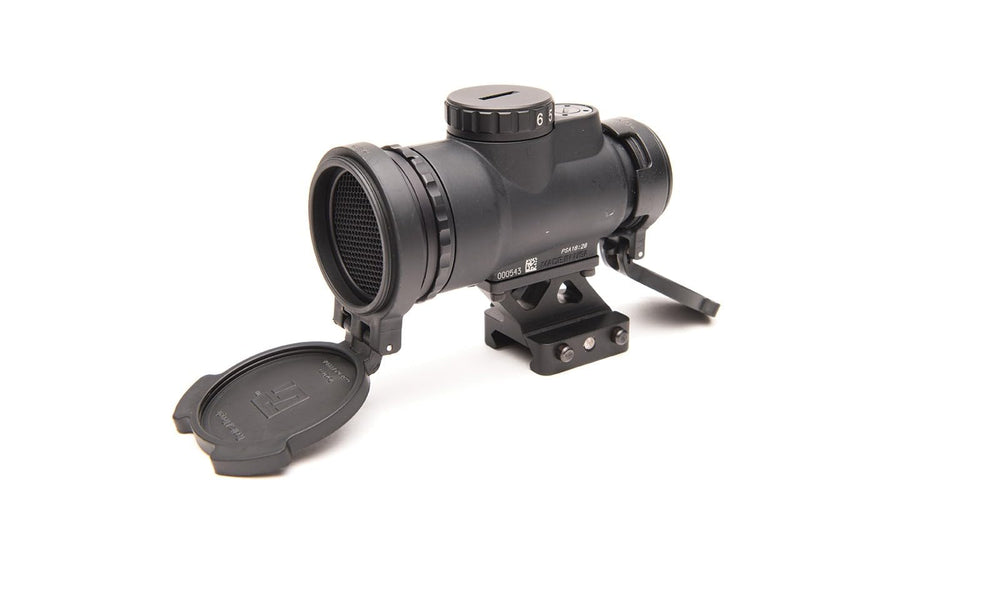 Trijicon MRO PTRL shows large viewing area for fast targeting.