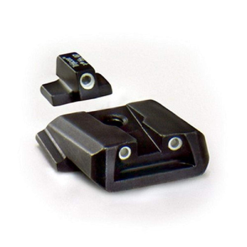Trijicon SA37 front green night sight for fast, reliable aiming in low light.
