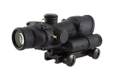 Trijicon TA02 brightness dial closeup shows adjustable illumination for low-light use.