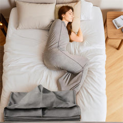TRIKLOVPO breathable fabric close-up highlights soft, skin-friendly material for restful nights.