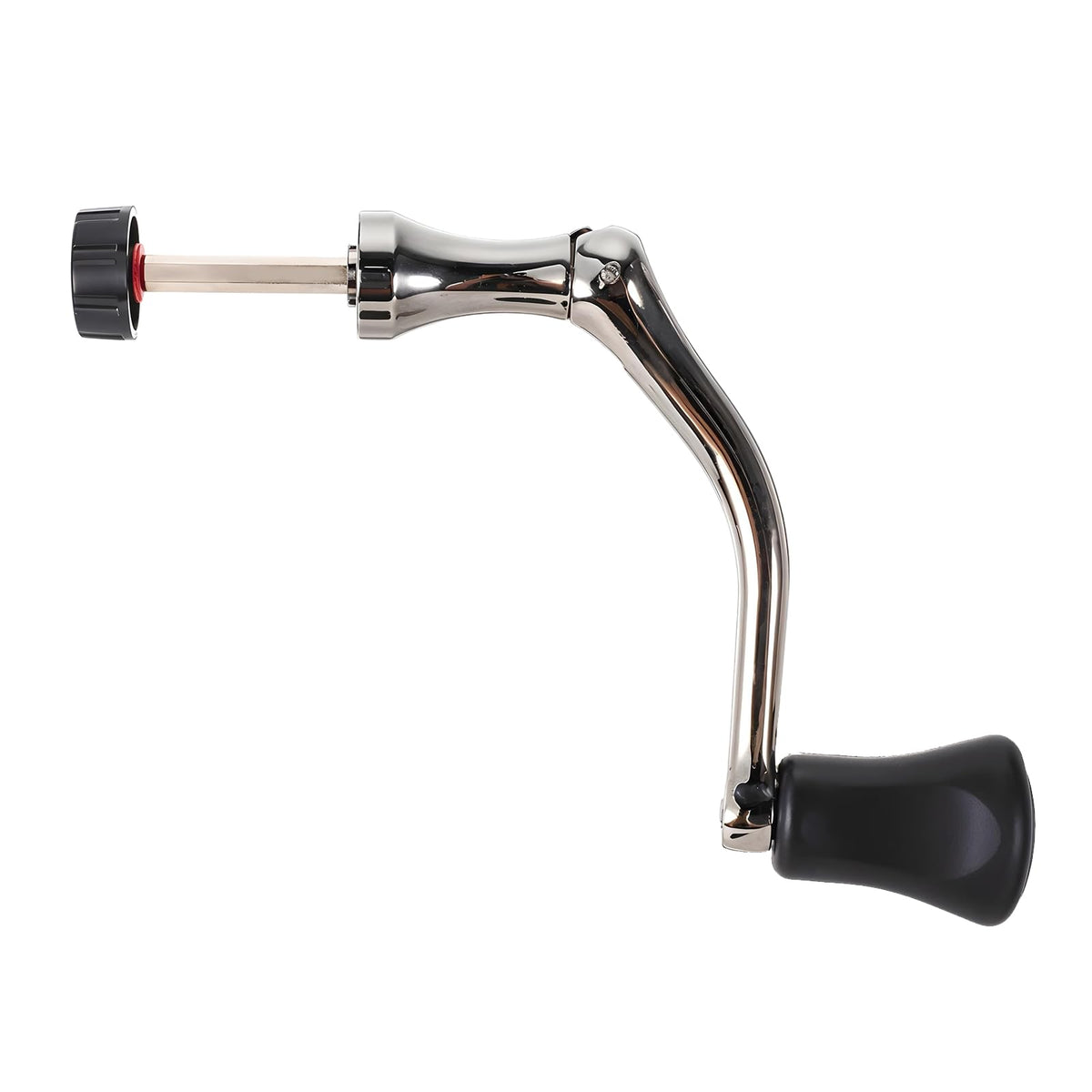 Trinkrittey all-metal spin reel handle front view