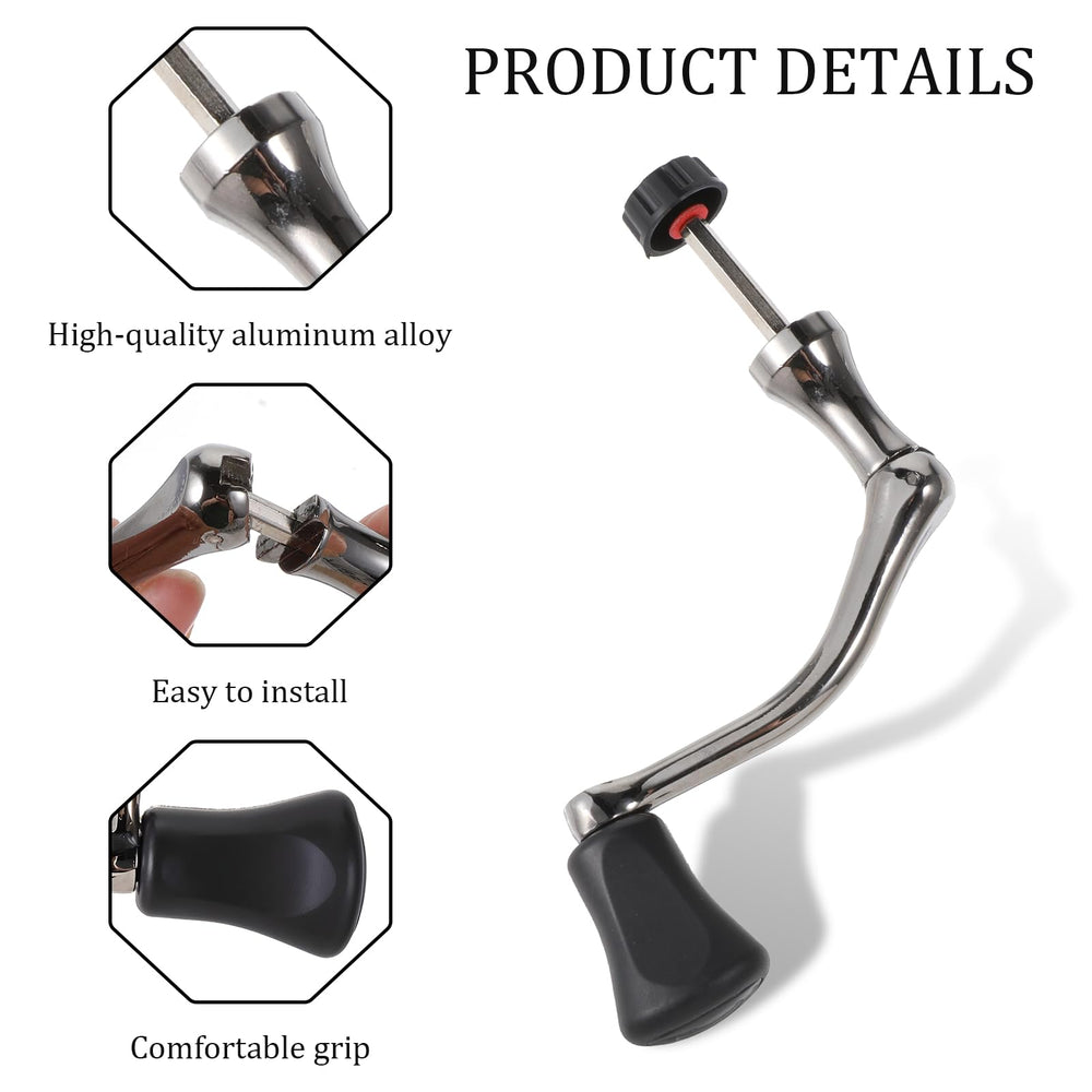Comfortable EVA non-slip grip on fishing reel handle