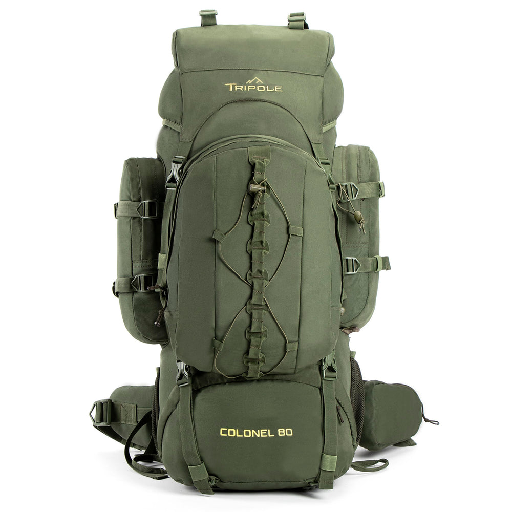 Tripole Colonel 80L internal-frame backpack with supportive back panel