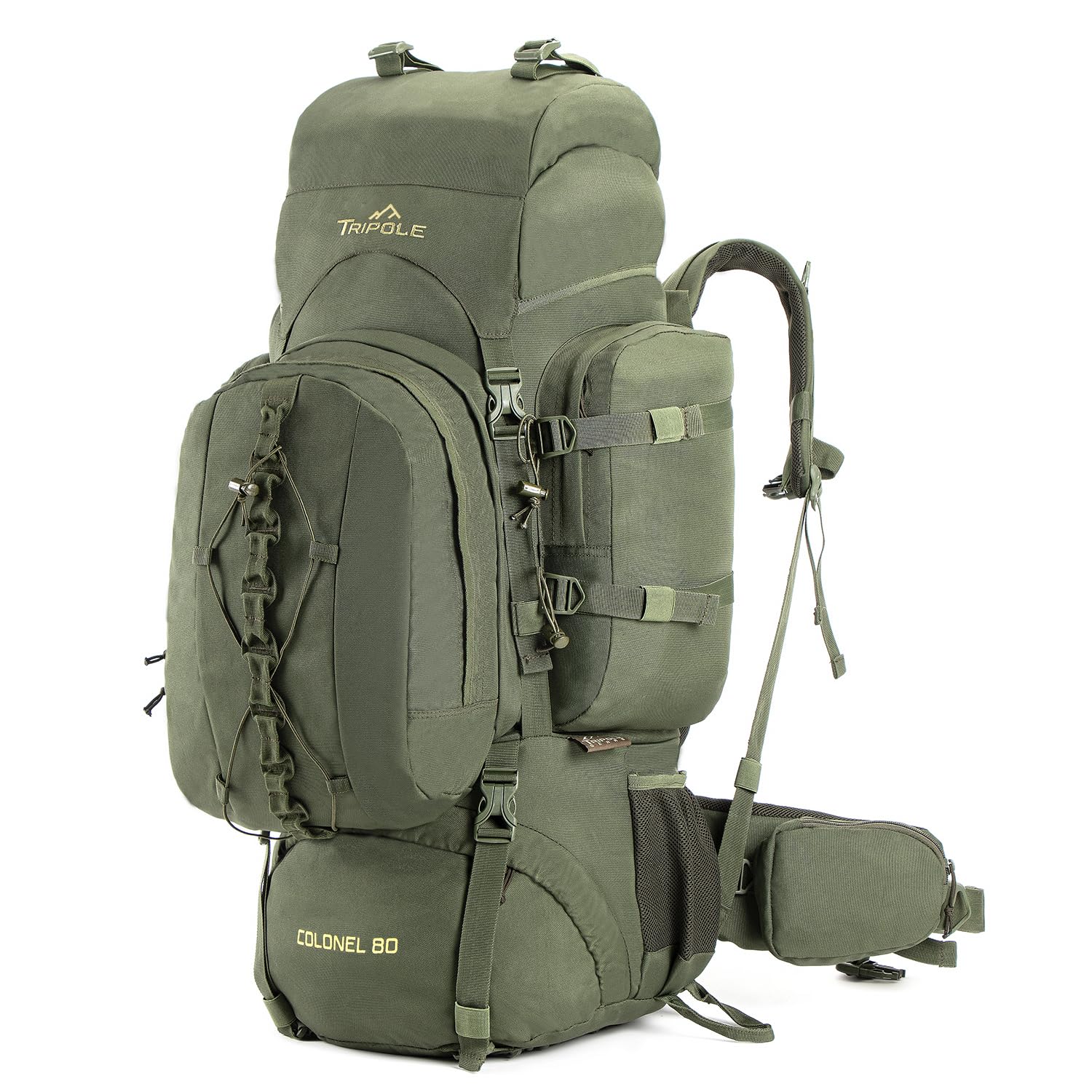Tripole Colonel 80L multiple pockets organize gear