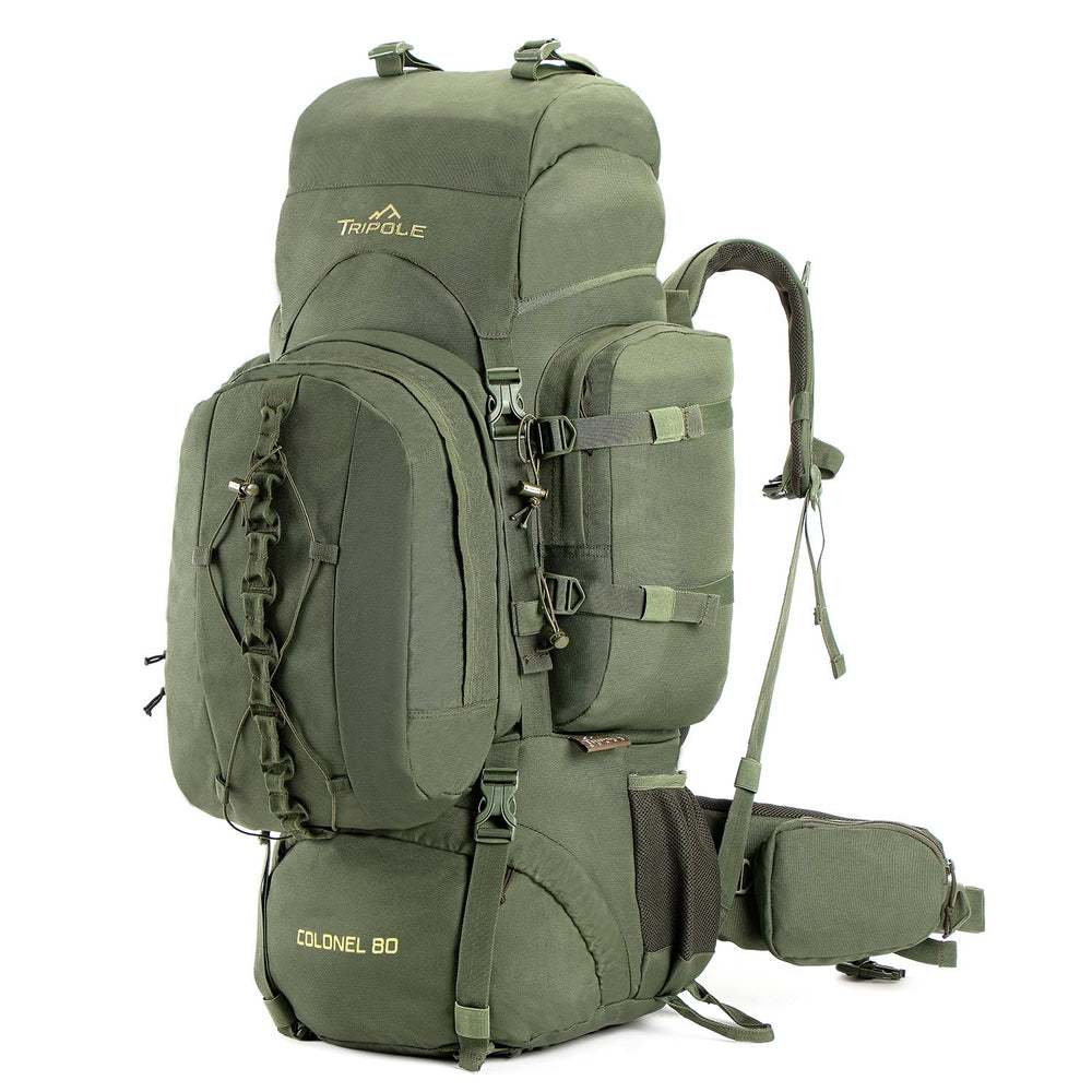 Tripole Colonel 80L multiple pockets organize gear