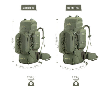 Bottom-opening access on Tripole Colonel 95L for shoes or sleeping gear.
