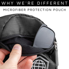 TRIPPED Travel Gear breathable perforated shoulder straps stay cool during day-long wear.