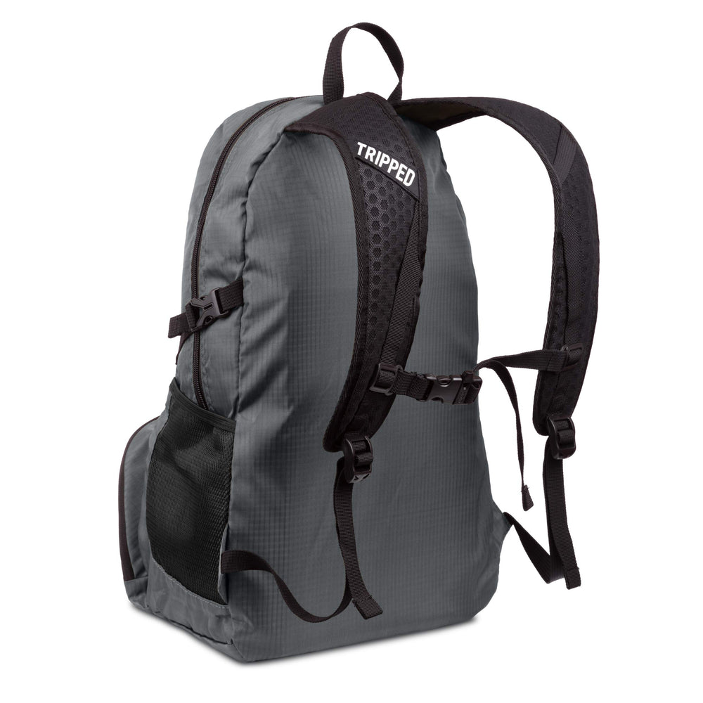 TRIPPED Granite Grey 35L Backpack lightweight design ideal for travel and day trips