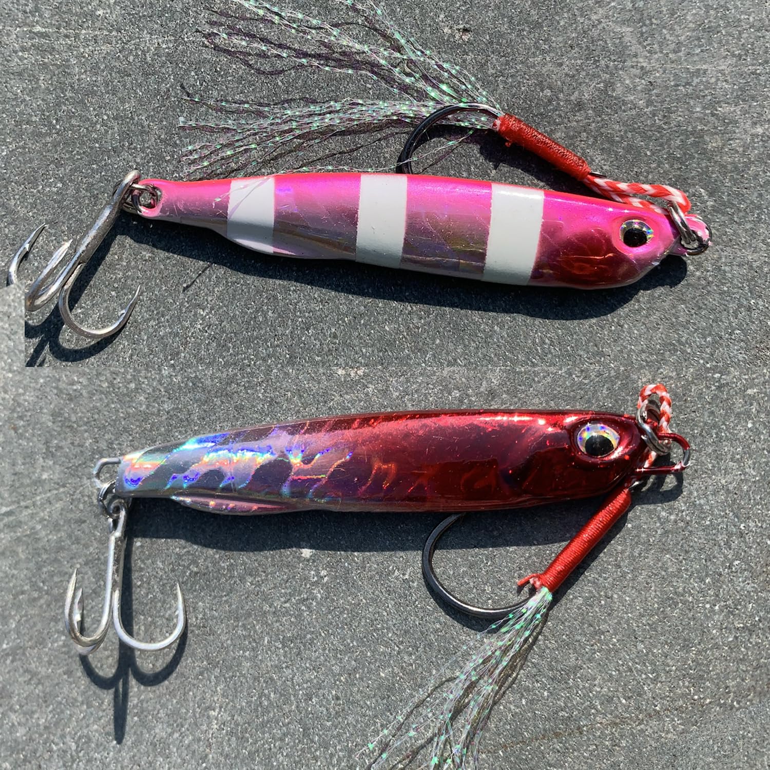 Sea fishing jigging lure for tuna, grouper, and bass