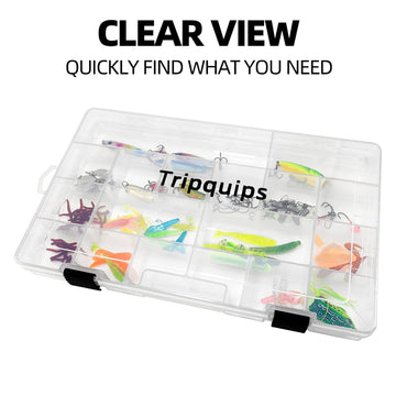 BPA-free plastic tackle organizer box