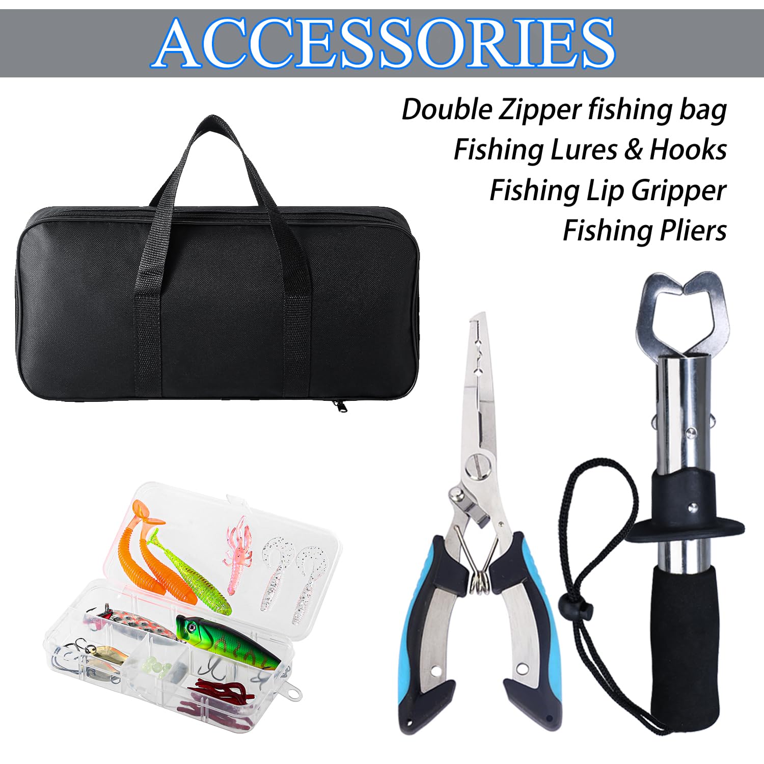 Tripquips interchangeable reel handles enable customization for left or right-handed use.