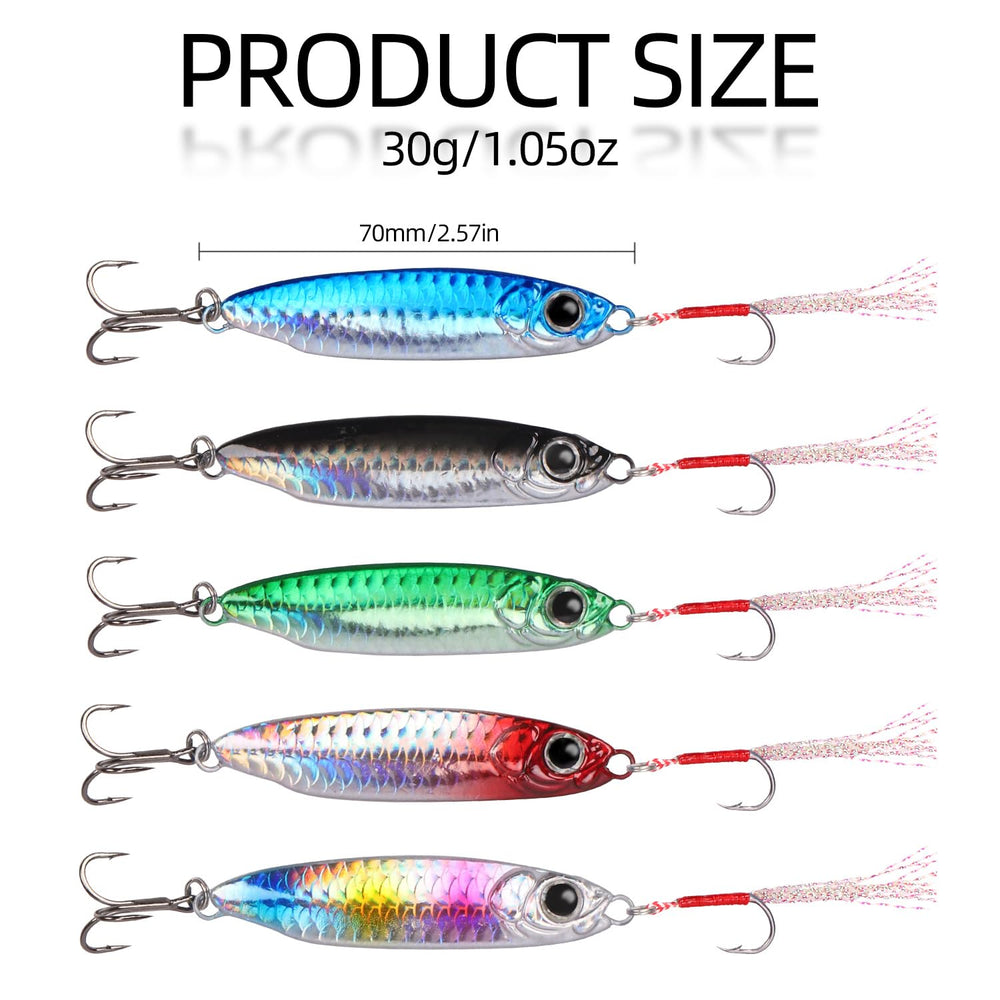 Ultra-sharp hook on Tripquips saltwater jig spoon lure