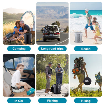 TRIPTIPS compact-lightweight design in-use on camping trips and road journeys.